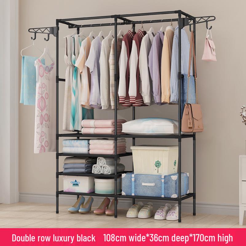 Minimalist Wrought Iron Coat Rack for Bedroom & Hallway