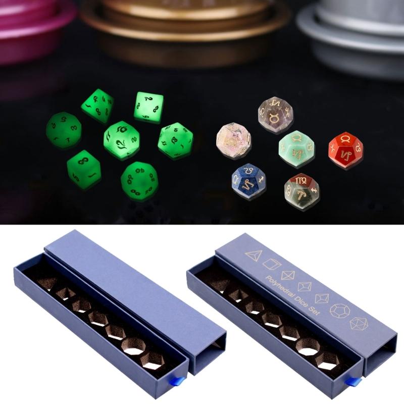 Würfelbox-Schmuckkasten Tragbare Würfelbox Aufbewahrungsbox DND-Würfelhalter für Dungeons-and-Dragons-D&D-Rpg-Mtg-Tischspiele