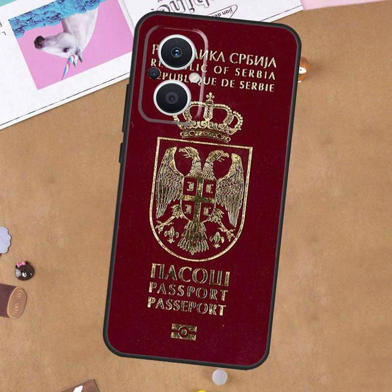 Russia Serbian Spain Passport Case For OPPO Reno 14 13 12 11 10 Pro 14F 13F 12F 11F 8T 8 Lite OPPO Find X8 X6 X5 Pro Cover