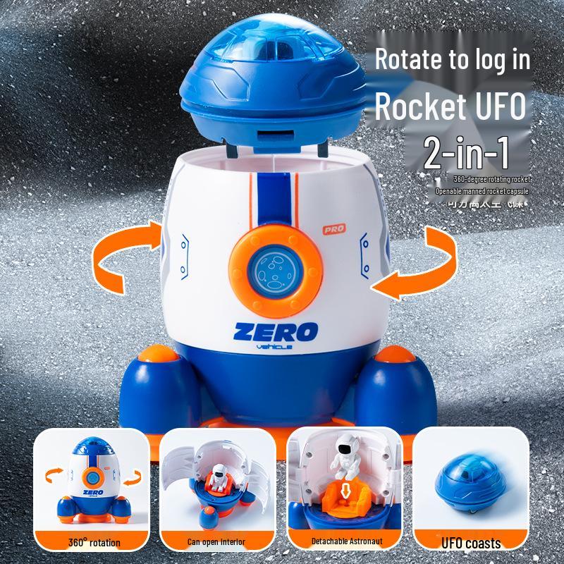 Astronaut Inertial Deformation Toy Car - Interstellar Rocket Spaceship for Kids