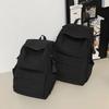 School bag solid color fashion nylon backpack women's school bag women's high school light backpack female college student backpack