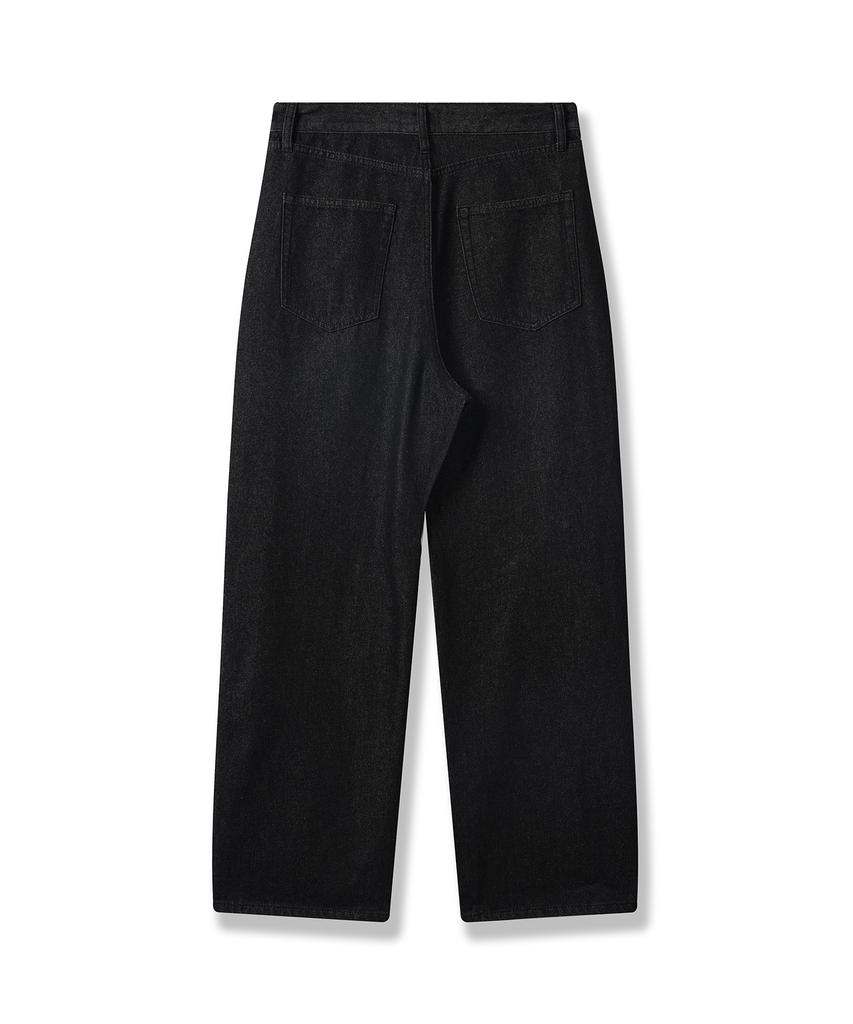 Descheuis Everyday Bio-Washed Relaxed Denim Pants Black Indigo