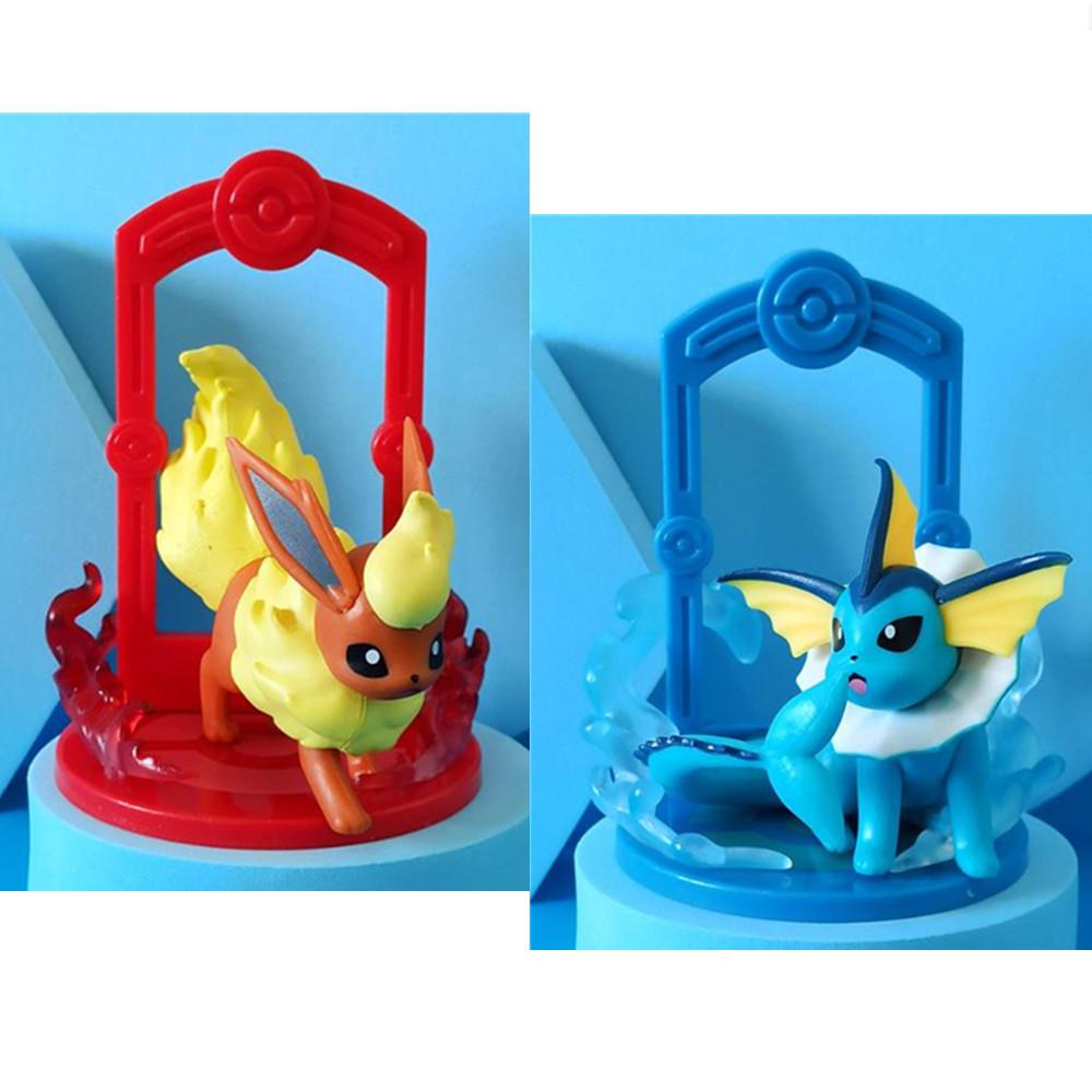 1 Pc Pokemon Eevee Action Figures Evolutionary Form Sylveon Espeon Umbreon Flareon Vaporeon PVC Model Collection Kid Gift Toy