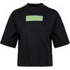 adidas Gfx T Chiński Casualowy Okrągły Dekolt Wygodny Krótki Rękaw Opuszczone Ramię T-Shirt Damskie T-Shirty Czarny FT2861