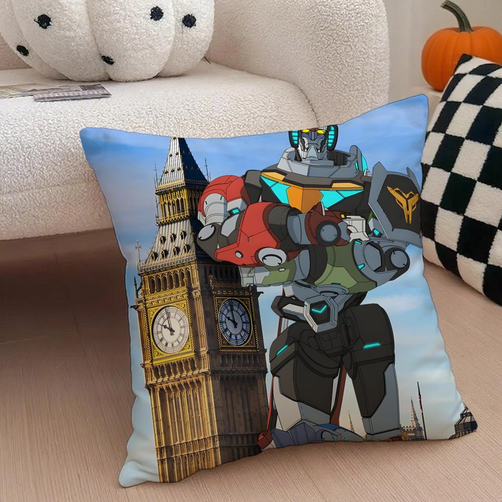 VVoltron Legendary Defender Cushion Cover Throw Pillow Cover Hidden Button Durable Polyester Chair Cushion