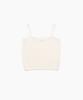 Tudument Punching Sleeveless Knit Top Ivory