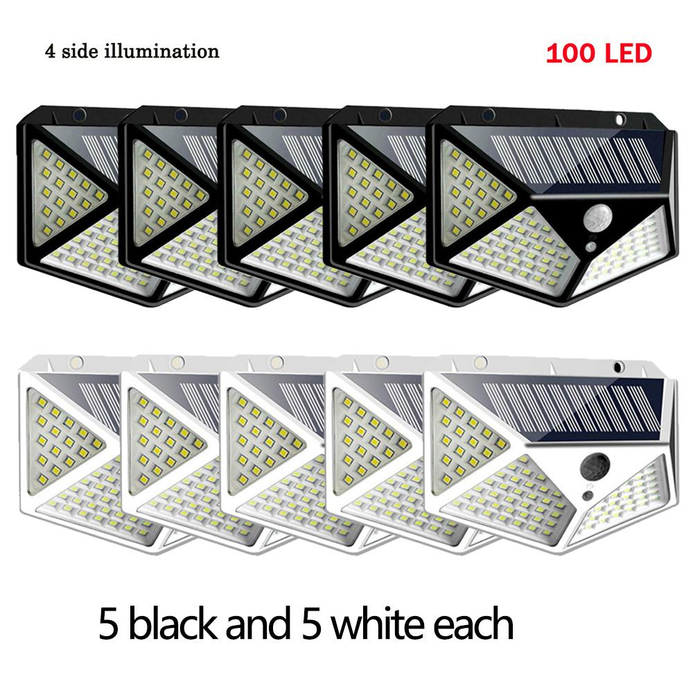 1/2/4/6/8/10PCS Multifunctional LED Solar Lights With Motion Sensor Outdoor Waterproof Decoration 180 Degree Lighting Wall Lamp