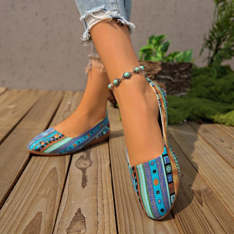 New Casual Single Shoes for Women Pointed-toe Wedge Heels One-foot Lazy Shoes Low-top Shallow Opening Single Shoes