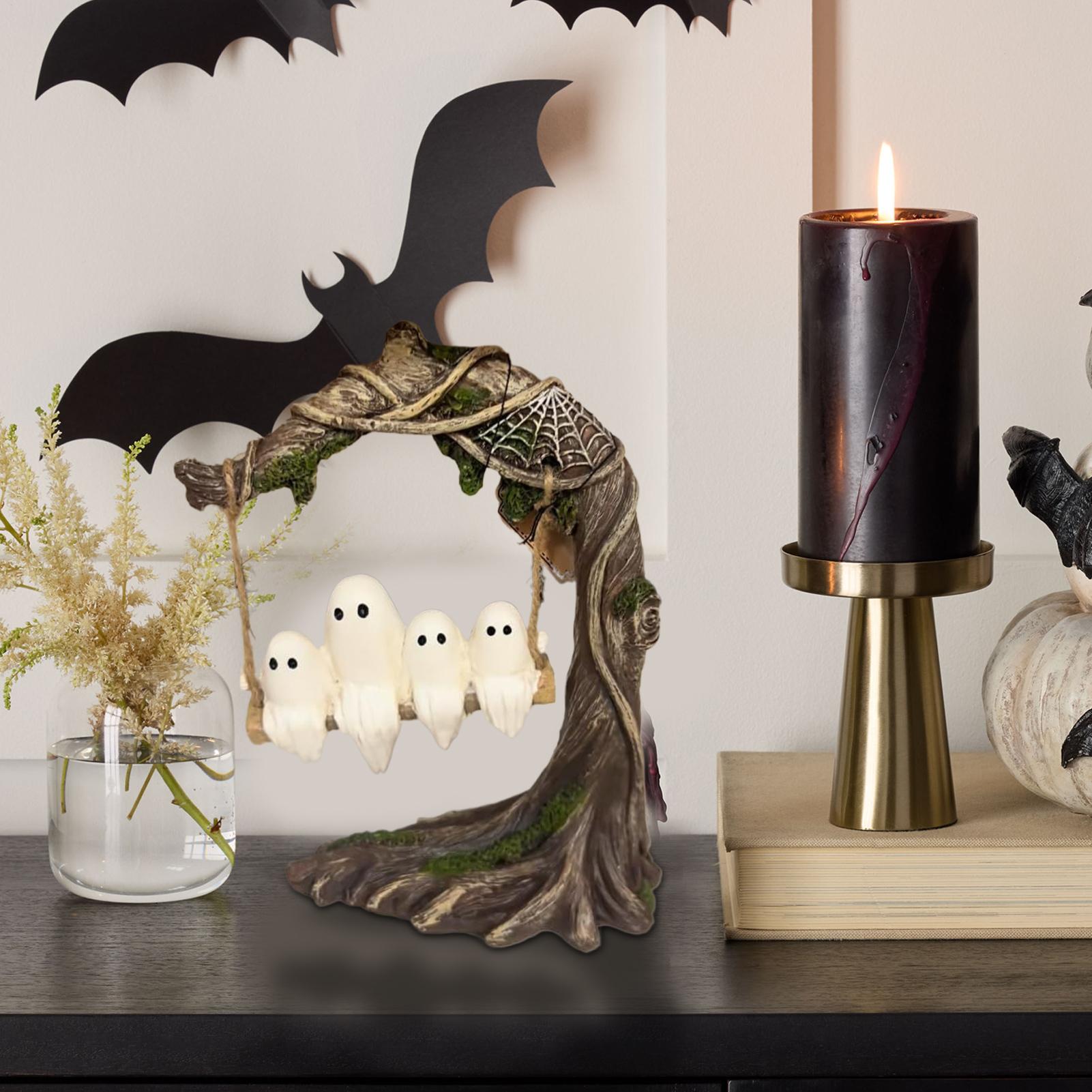 

Halloween cute ghost tree swing decoration Cute Ghost Decor Swing Ghost Halloween Figurines Table Decor Party Supplies China Mainland