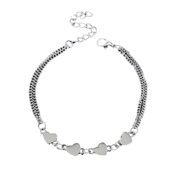 Little Star Heart Flower Glow In the Dark Ankle Bracelet Anklet Women's Jewelry