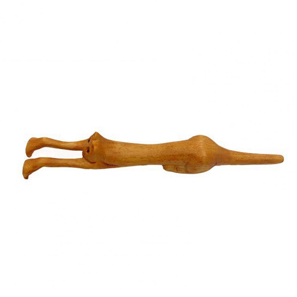 Wooden Back Scratcher Natural Wood Body Massager Long Handle Wooden Cat Back Scratcher for Itching Relief Massaging