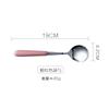 Clearance, Ceramic Handle Stainless Steel Rice Spoon, Ice Cream Spoon, Food Spoon, Small Household Spoon, Western Spoon, Steak Fork