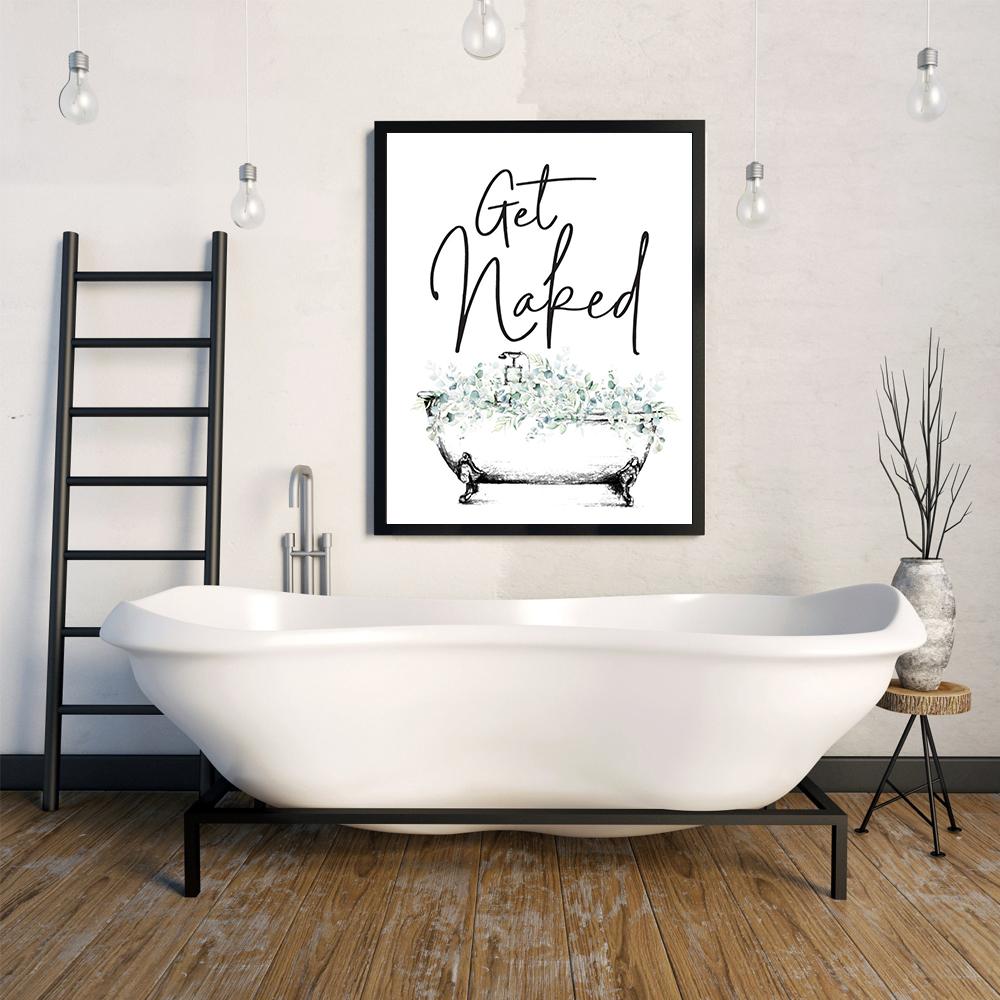 Rolle Toilettenpapier Druck Badezimmer Kunst Bauernhaus Wand Dekor lustige Humor Zeichen Canavs Malerei TP Papier Poster Bilder