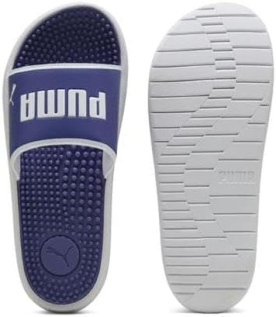 PUMA SOFTRIDE Slide Massage 2025 Crystal White Size cm Sandals, Men's, 383062, Spring/Summer Colors Blue, (09), 27.0