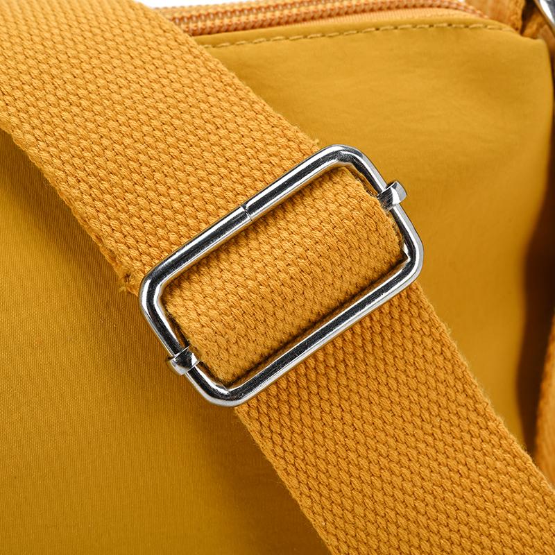 Nylon Crossbody Bag Women's Lightweight Commuter Shoulder Bag Multi-compartment Small Square Bag