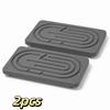 2pcs Absorbent Diatomaceous Earth Tray Set Natural Quick Drying Soap Dish Multi-Functional Diatomaceous Earth Soap box Kitchen