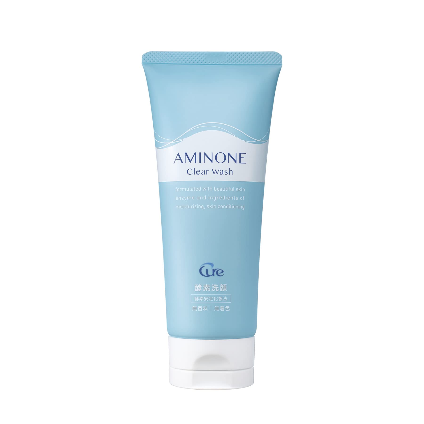 

Cure Aminone Clear Wash Enzyme Face Wash Enzyme Vitamin C CICA Clay Содержит очищающую пену для лица Pore Care Слабокислотная мягкая аминокислотная формула