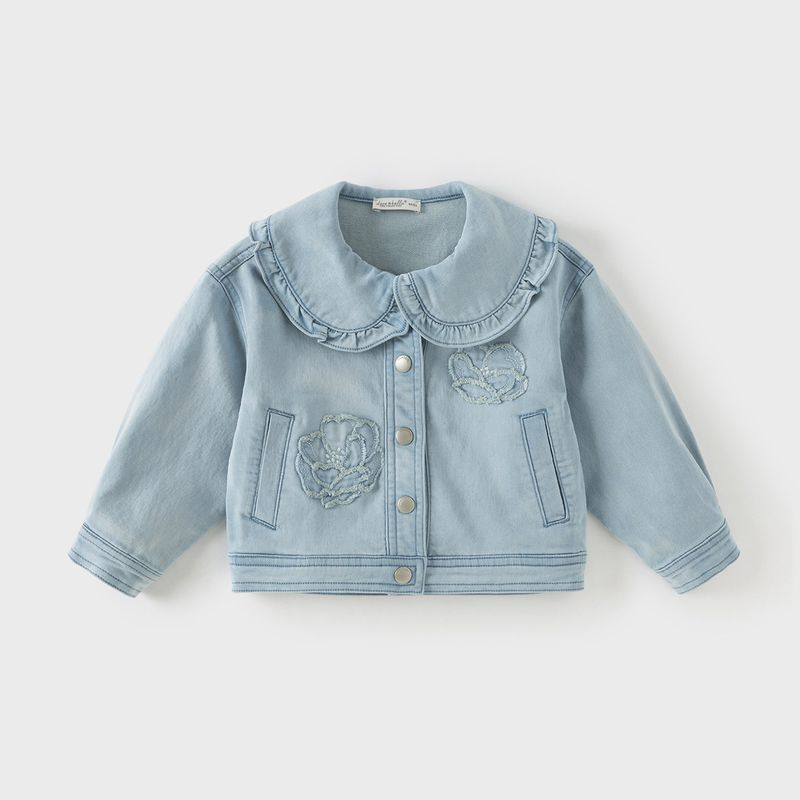[Same Style in Shopping Malls] David Bella Kidsren s Denim Jacket 2026 Spring New Style Girls  Casual Long-Sleeved Outerwear