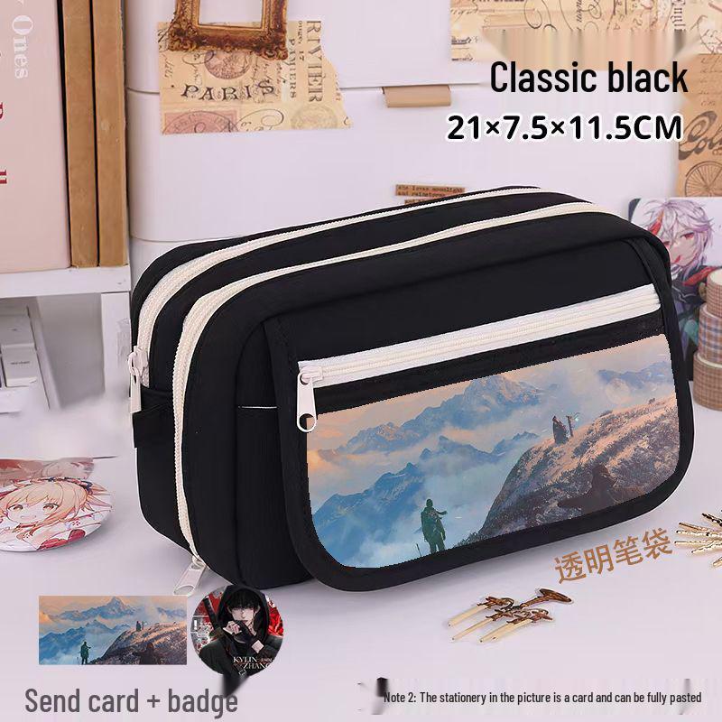 2025 Tomb Raider Pencil Case: Large Capacity, Nine Layers, Stylish Ita Bag for Students