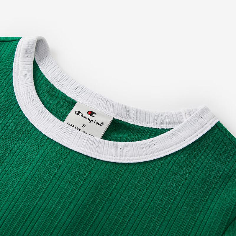 Champion Women's Color-block Knit Short Sleeve T-Shirt