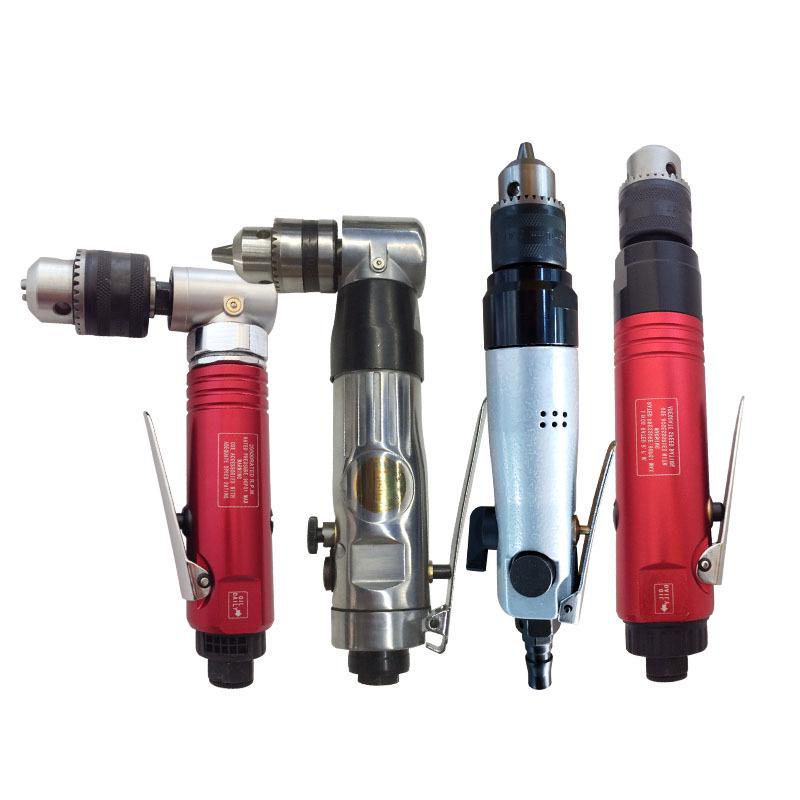 Pistol-style Alloy Air Drill with Forward/Reverse Rotation; Hand-held Lightweight Metal/Wood Drilling Tool