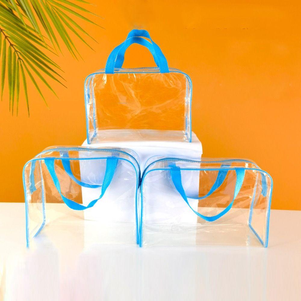 Transparenter Druck PVC Waschtaschen Wasserdicht Kosmetiktasche für Kosmetiker Beauty Case Kulturtasche