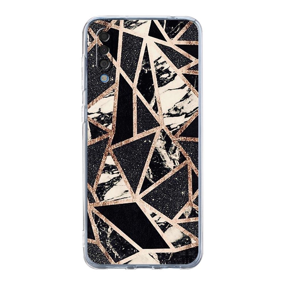 Marble Geometric Phone Case For Samsung Galaxy A52 A50 A70 A10 A30 A40 A20S A20E A02S A12 A22 A72 A32 5G A04s Soft Clear Cover