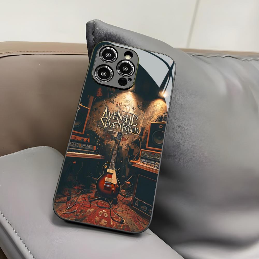 A-Avenged Sevenfold Phone Case for Iphone 17 Air 16 15 14 12 11 13 Pro Max Mini X Xr Xs Puls Black Glass Cover