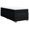 VidaXL Sommier à lattes de lit avec matelas Noir 90x200 cm Tissu, lit, lit à plate-forme, lit à panneaux, meuble de chambre 3285104