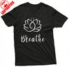 Lotus Flower Breathe Summer Men TShirt Yoga Style Casual Wear for Relaxation and Meditation Ideal Gift for Him Clothes