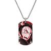 Demon Slayer Kimetsu No Yaiba Tanjiro Nezuko Stainless Steel Color Printed Dog Tag Necklace Anime Cosplay Accessory Gift For