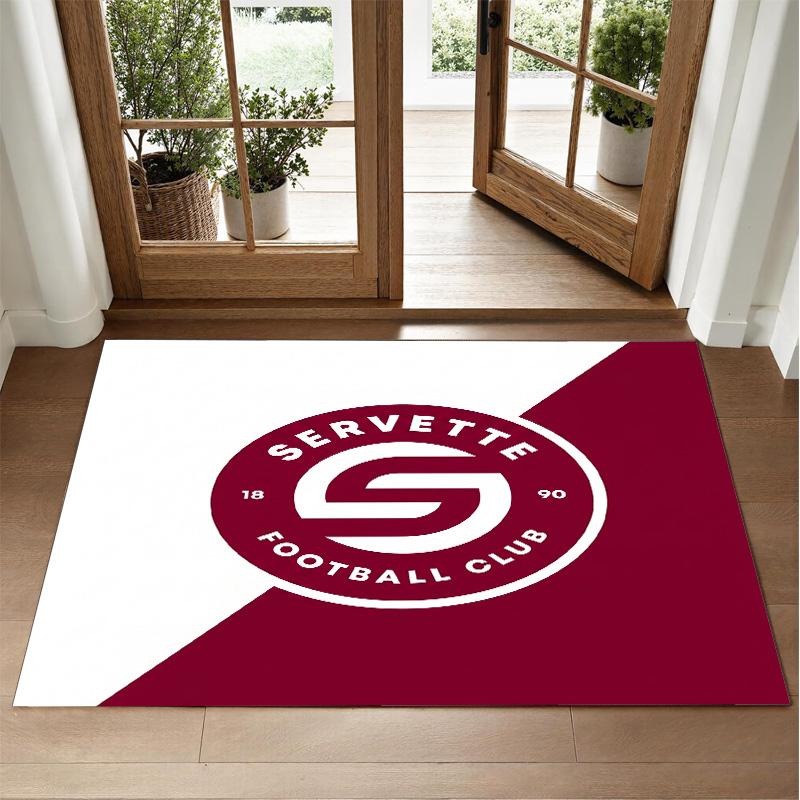 Servette FC Design Crystal Velvet Rug Soft Decorative Mat for Bedroom Entrance