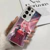 Darling Zero Two 02 Anime Soft Phone Case for Samsung Galaxy S24 S25 FE S26 Edge S23 Ultra S22 Plus S21 + Shockproof Cover Back