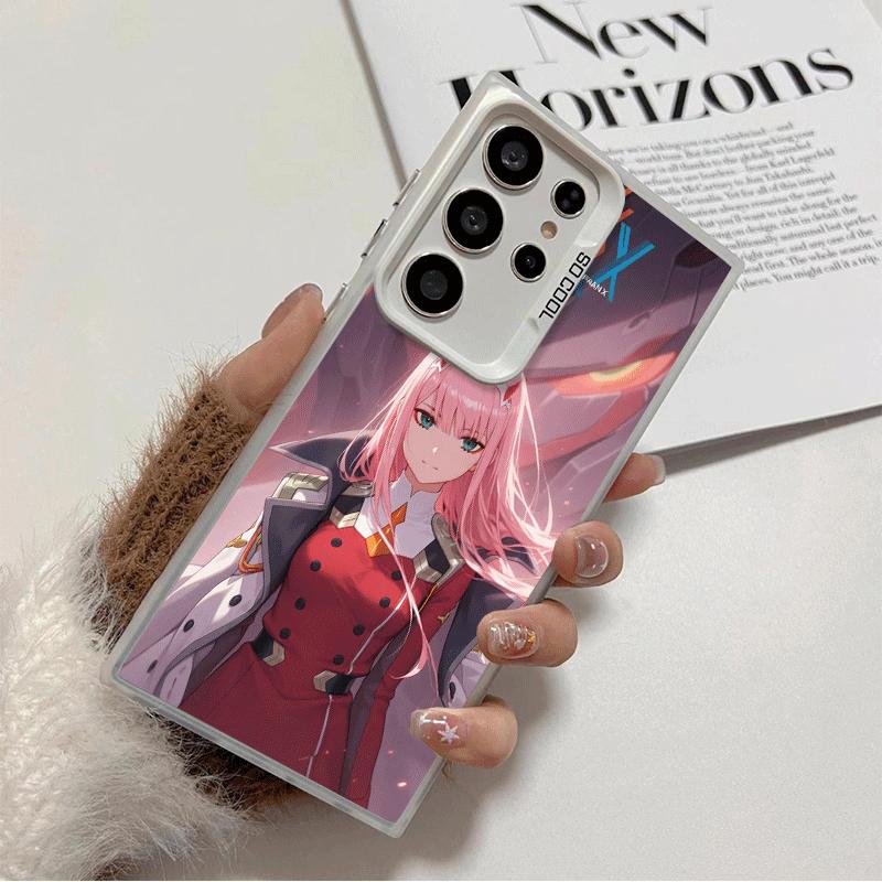 

Darling Zero Two 02 Anime Soft Phone Case for Samsung Galaxy S24 S25 FE S26 Edge S23 Ultra S22 Plus S21 + Shockproof Cover Back Samsung S24