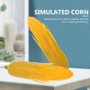 3Pcs Realistic Plastic Corn Decorations Lifelike Artificial Vegetable Props for Home Shop Bakery Party Food Display Photography