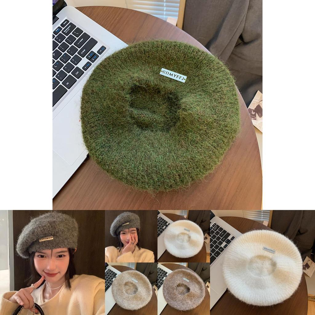 Stylish Wool Beret For Women Winter Warmth Elegant Design Large Head Fit