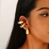 4Pcs/set C Shape Earring Clip Glossy Cartilage Ear Cuff Vintage Jewelry Accessories  Women