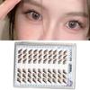 Manga Style Fox Lashes Natural Look Individual Fake Eyelashes  for At-Home Use