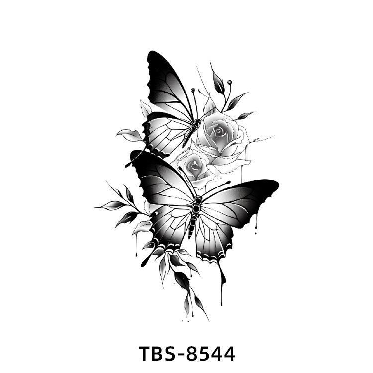 Realistiska Djurtotem Tatuering Klistermärken: Drake, Fenix, Tiger, Varg