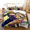 3D Print Anime JoJo Bizarre Adventure Jotaro Kujo Bedding Set Boys Girls Twin Queen Size Duvet Cover Pillowcase Bed Kids Adult
