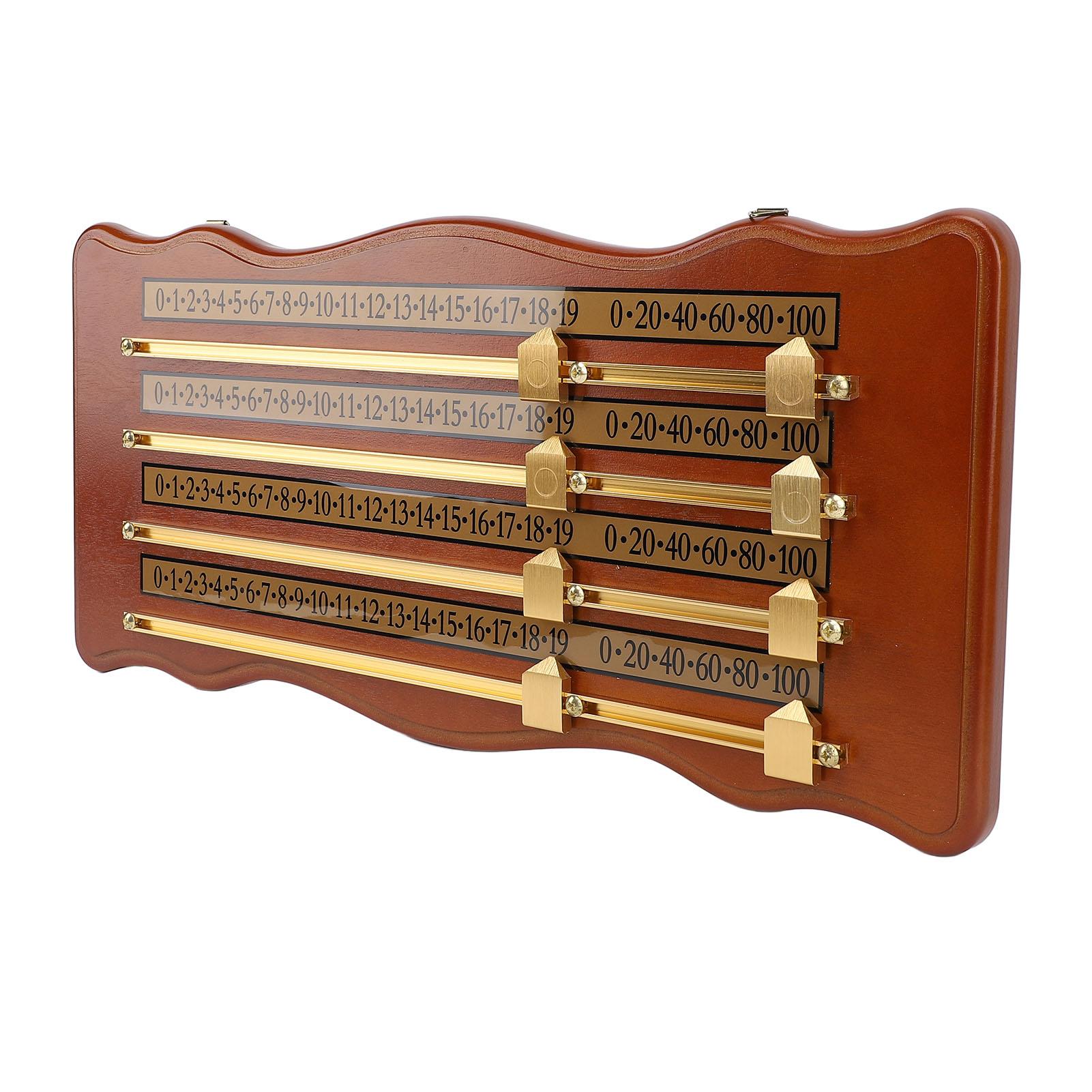 

Табло для бильярда, аксессуары для клуба, материал из высокоплотного дерева, 4-дорожечная доска для подсчета очков для снукера