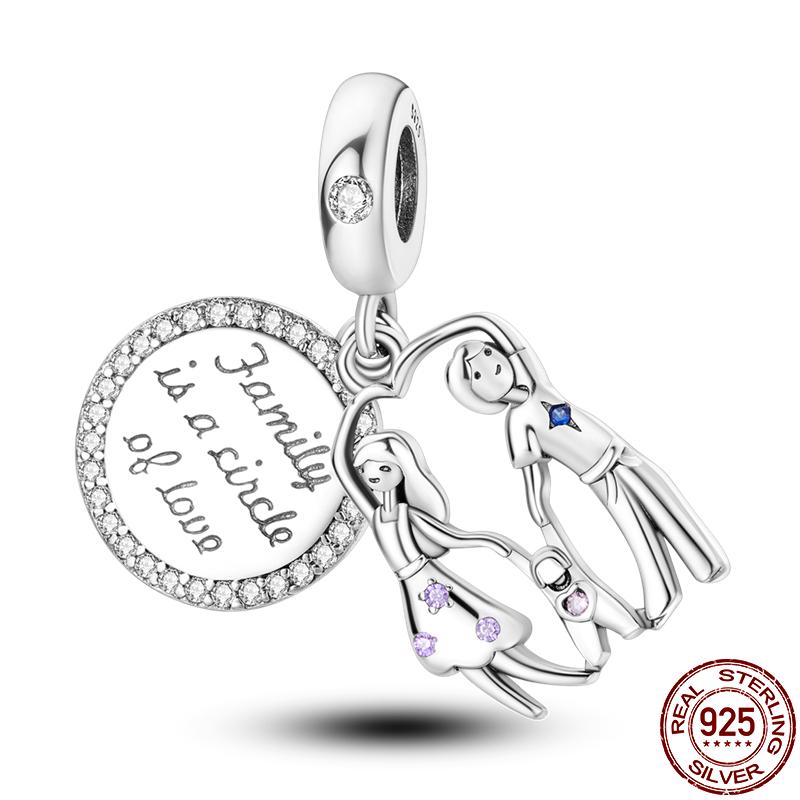 S925 Sterling Silver Luminous Colorful Fireflies Charms Fit  Bracelet Bead DIY Jewelry For Women Gift Hot Sale