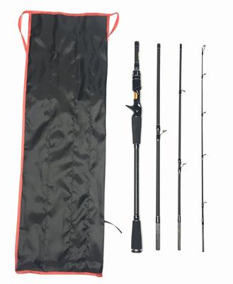 EVA 7ft Baitcasting Rod, 4-Piece (M) 7ft Baitcasting Rod, Lure, Bass Rod, Medium Travel Rod, Rockfish, Trout Rod, Sea Bass