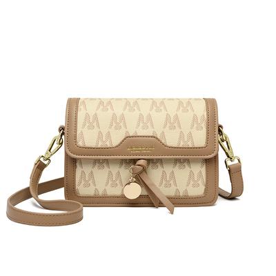 Borsa a tracolla per donna, Versatile borsa quadrata piccola, Borsa a tracolla alla moda per il pendolarismo per donna, Borsa semplice e a colori contrastanti