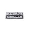 3D Premium Less White Edition for car Hood Fender trunk Rear Decal Emblem Badge Sticker