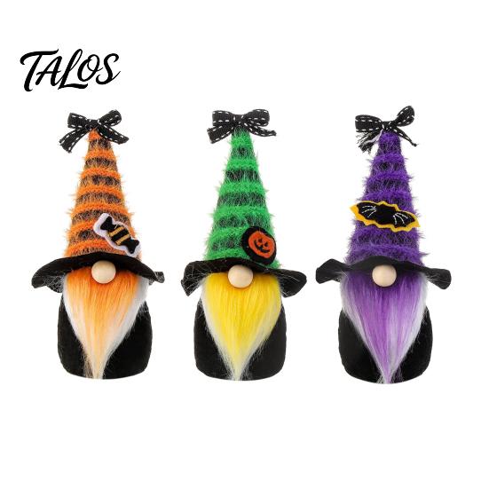 Unique Halloween Ornaments Gnome Decor, Cute Gradient Ghost Figurine, Faceless Statue Holiday Decorations for Party Shelf Table, Spooky Ornament Home