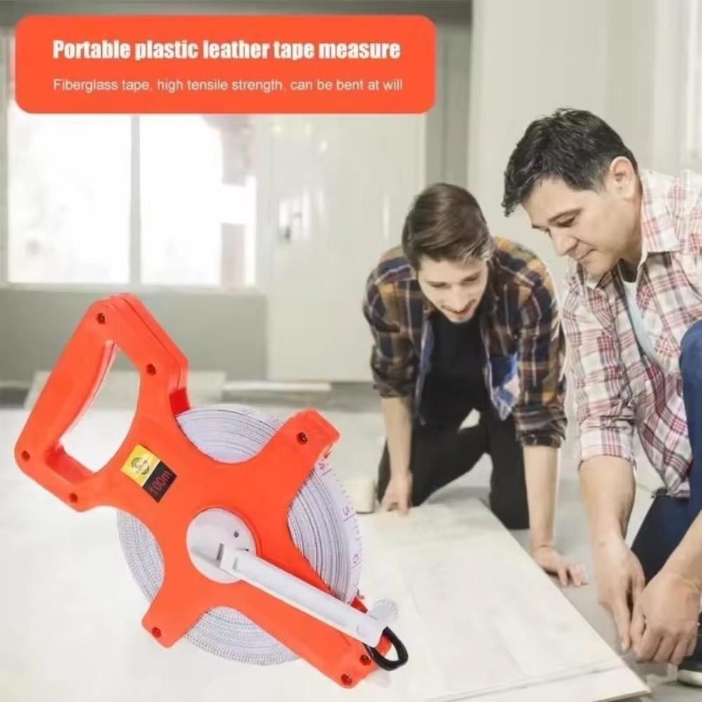 Impact Resistant Open Reel Tape Measure Multi-purpose Distance Measuring Ruler Construction Site