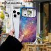 Phone Case: 2D Flat Design Suitable for iPhone 18, 17, 16, 15, 14, 13 Pro Film Protective Case, Couple Style, Starlight Feather, Christmas and Hallowe