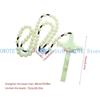 A52E Luminous Rosary Green Beads Necklace Catholic Rosary Beads with Natural Stone Crucifix Religious Jewelry for Women Men