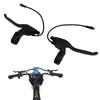 Electric Bicycle Brake Levers, Black Metal, Left & Right Pair